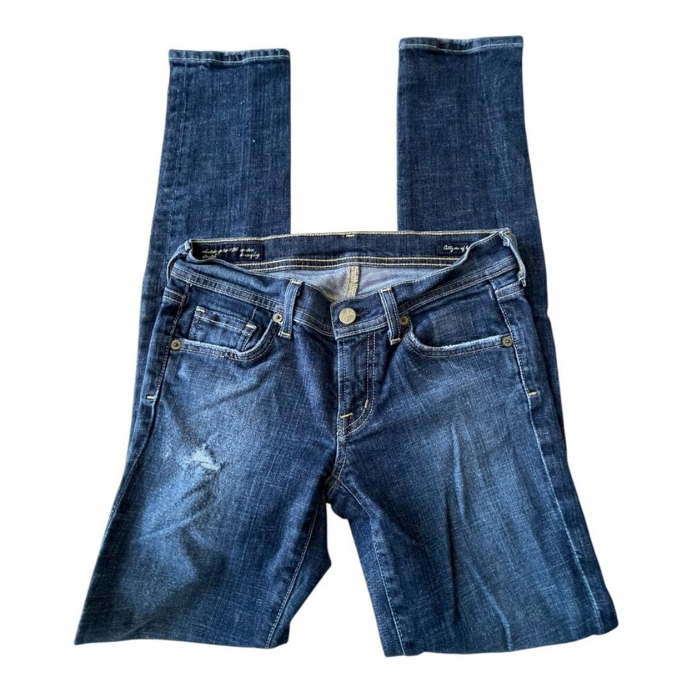 Size 25 Citizens of Humanity Avedon Women's Skinny Leg Stretch Denim Blue Jeans - Picture 6 of 11